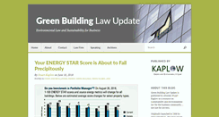 Desktop Screenshot of greenbuildinglawupdate.com