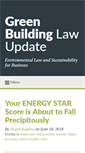 Mobile Screenshot of greenbuildinglawupdate.com
