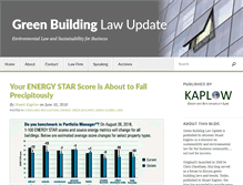 Tablet Screenshot of greenbuildinglawupdate.com